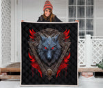 Angry Wolf Quilt Twin Queen King Size 9