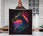 Dragon Colorful Quilt Twin Queen King Size 50