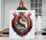 Dragon 3D Quilt Twin Queen King Size 44