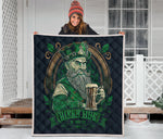 Irish Man With Beer Quilt Twin Queen King Size 75