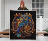 Owl Mandala Quilt Twin Queen King Size 105