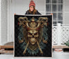 Skull Viking Quilt Twin Queen King Size 135