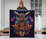 An Beautiful Owl Mandala Quilt Twin Queen King Size 8