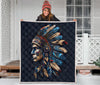Native American Chef Warrior Quilt Twin Queen King Size 89