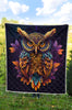 An Beautiful Owl Mandala Quilt Twin Queen King Size 8