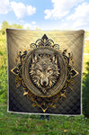 Native Wolf Quilt Twin Queen King Size 96