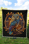 Owl Mandala Quilt Twin Queen King Size 105