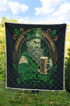 Irish Man With Beer Quilt Twin Queen King Size 75