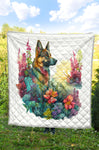 German Shepherd Dog Quilt Twin Queen King Size 66