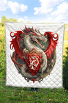 Dragon 3D Quilt Twin Queen King Size 42