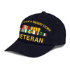 Vietnam Desert Storm Veteran Classic Cap, Veteran Hats, Custom Veteran Hats