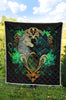Love Betwen Black And White Wolf Quilt Twin Queen King Size 84