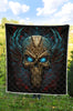 Skull Art Quilt Twin Queen King Size 130