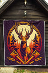 Hunting Deer Quilt Twin Queen King Size 69