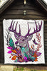 Deer Hunting Quilt Twin Queen King Size 26