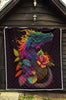 Dragon Colorful Quilt Twin Queen King Size 51