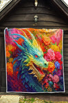 Dragon In Final Fantasy Quilt Twin Queen King Size 100