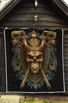 Skull Viking Quilt Twin Queen King Size 135