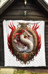 Dragon 3D Quilt Twin Queen King Size 44