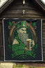 Irish Man With Beer Quilt Twin Queen King Size 75