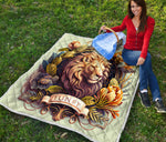 Lion 3D Quilt Twin Queen King Size 81