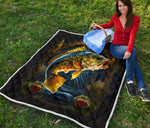 Peacock Bass Fishing Quilt Twin Queen King Size 109