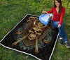 Skull Viking Quilt Twin Queen King Size 135