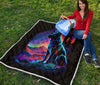 German Shepherd Colorful Quilt Twin Queen King Size 65