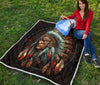 Indian Chief Warrior Quilt Twin Queen King Size 73