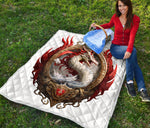 Dragon 3D Quilt Twin Queen King Size 44