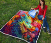 Dragon In Final Fantasy Quilt Twin Queen King Size 100