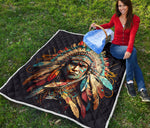 Native American Chef Warrior Quilt Twin Queen King Size 88