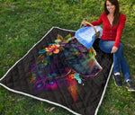 Pitbull Colorful Quilt Twin Queen King Size 117