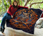 Owl With Tree Quilt Twin Queen King Size 107