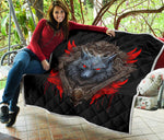 Angry Wolf Quilt Twin Queen King Size 9