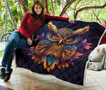 An Beautiful Owl Mandala Quilt Twin Queen King Size 8