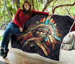 Native American Chef Warrior Quilt Twin Queen King Size 88