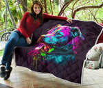 Pitbull Vector Quilt Twin Queen King Size 121