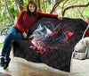 Love Heart Wolfs Quilt Twin Queen King Size 85