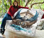 Eagle Us Navy Quilt Twin Queen King Size 59