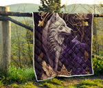Black And White Wolf Quilt Twin Queen King Size 17