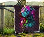 Pitbull Vector Quilt Twin Queen King Size 121