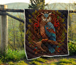 Owl On Tree Quilt Twin Queen King Size 106