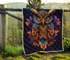 An Beautiful Owl Mandala Quilt Twin Queen King Size 8