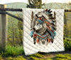 Native Wolf Quilt Twin Queen King Size 97