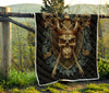 Skull Viking Quilt Twin Queen King Size 135