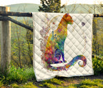 Cat Colorful Quilt Twin Queen King Size 18