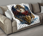 Eagle 3D Quilt Twin Queen King Size 56