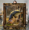 Largemouth Bass Fishing Sofa Blanket 50 x 60 18