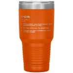 Opa Definition - Father's Day Present Gift Tumbler Tumblers dad, family- Nichefamily.com